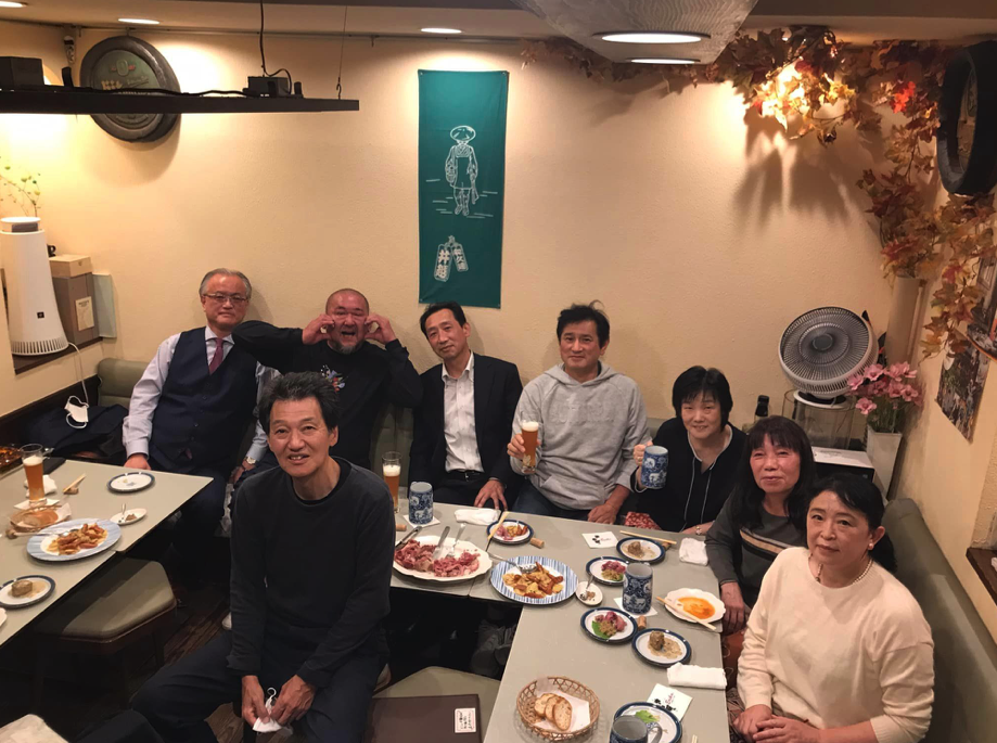 5年前に【還暦を祝う会】をしようと有志が集まって始めた卓球同期会