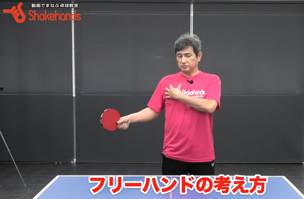 フリーハンドの考え方!ラケットハンドをうまく使おうと思うならフリーハンドも使わなければならないby平岡義博