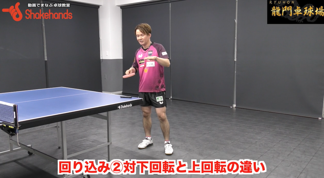 対上回転と下回転の回り込みの違い!肩の位置と足の使い方が違うby三田村宗明