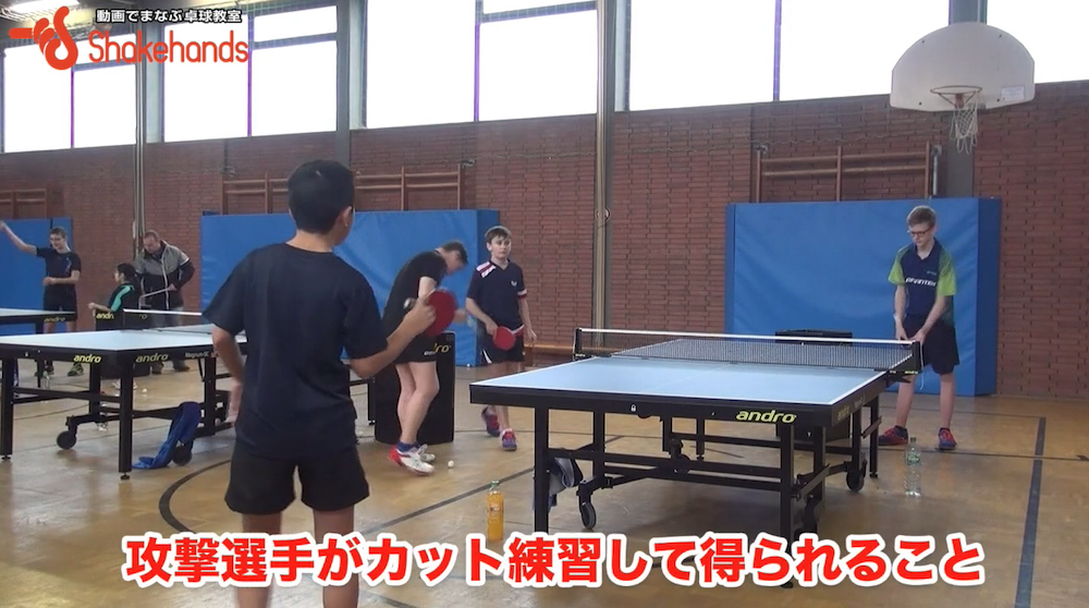 攻撃選手もカット練習！?カット練習するとタイミングを掴めるby平岡義博