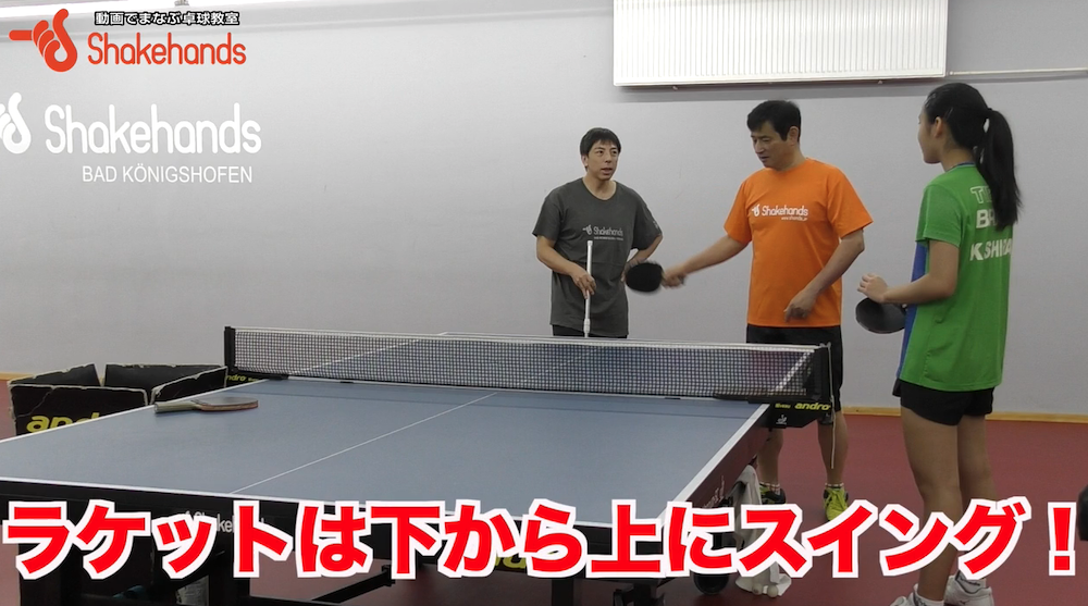 高いボール！ラケットを下から上にスイングしよう！by平岡義博