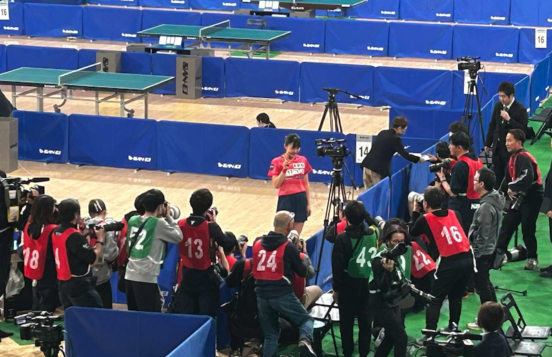 全日本卓球優勝を当然のように思われている選手が、相当なプレッシャーの中で優勝するのは、凄いことです