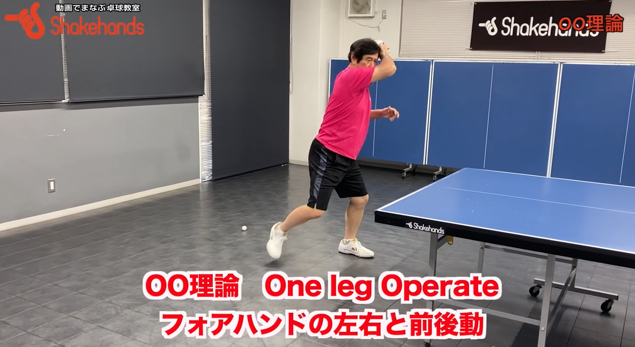 無駄が減る！1本足で前後左右を動いてフォアハンドで打つけどバランスは崩れないby平岡義博
