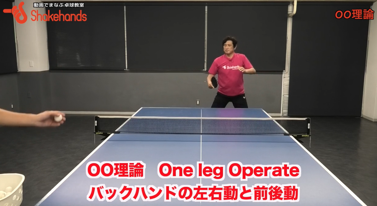 バックハンドの前後左右!一本足でバランス良くバックハンドを振るby平岡義博