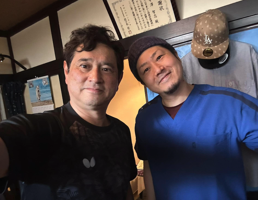 中澤先生は、身体について専門家なので卓球におけるカラダの使い方を医学的に教えてもらっています