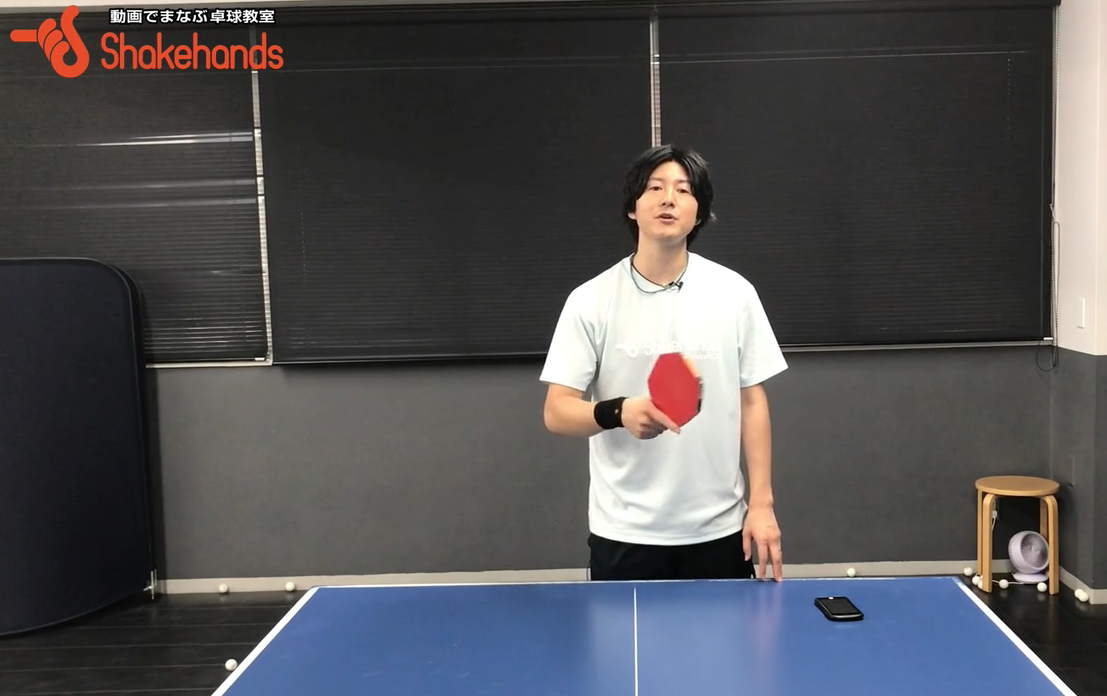 ナックルを低いツッツキで返したい!まずはあえて高く返してみよう!?by佐藤光彦