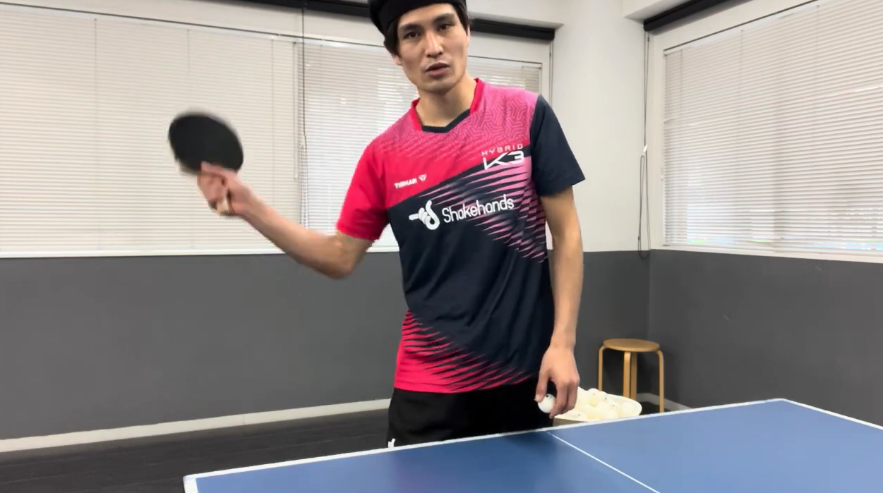 試合で役立つツッツキを切る&切らない!腕の捻りを使ってツッツキをしようby平屋広大