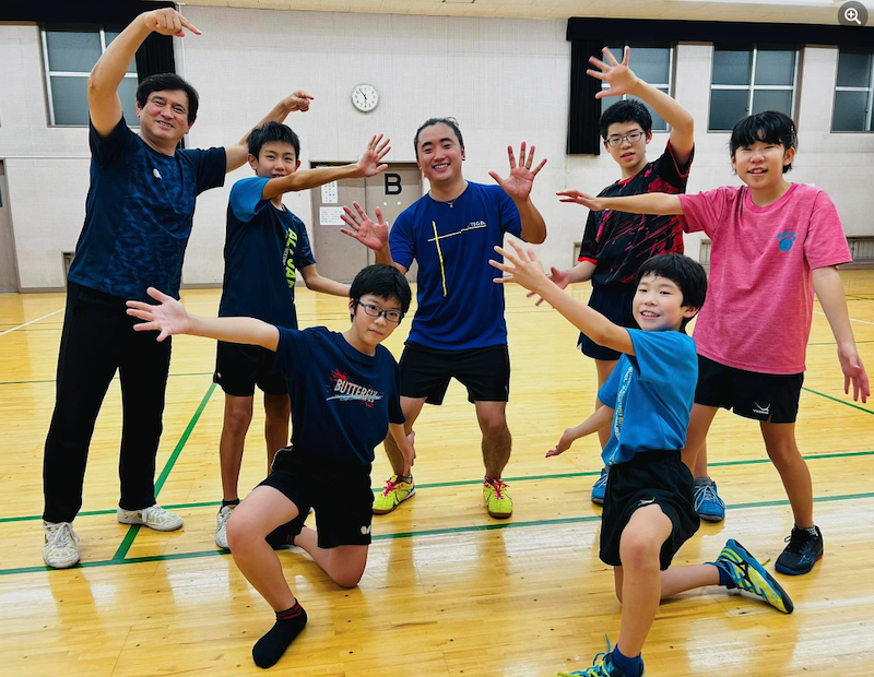 Jr.クラブ卒業生の村上航悠(カズハル)が結婚・入籍の報告でジュニアの練習に来てくれました