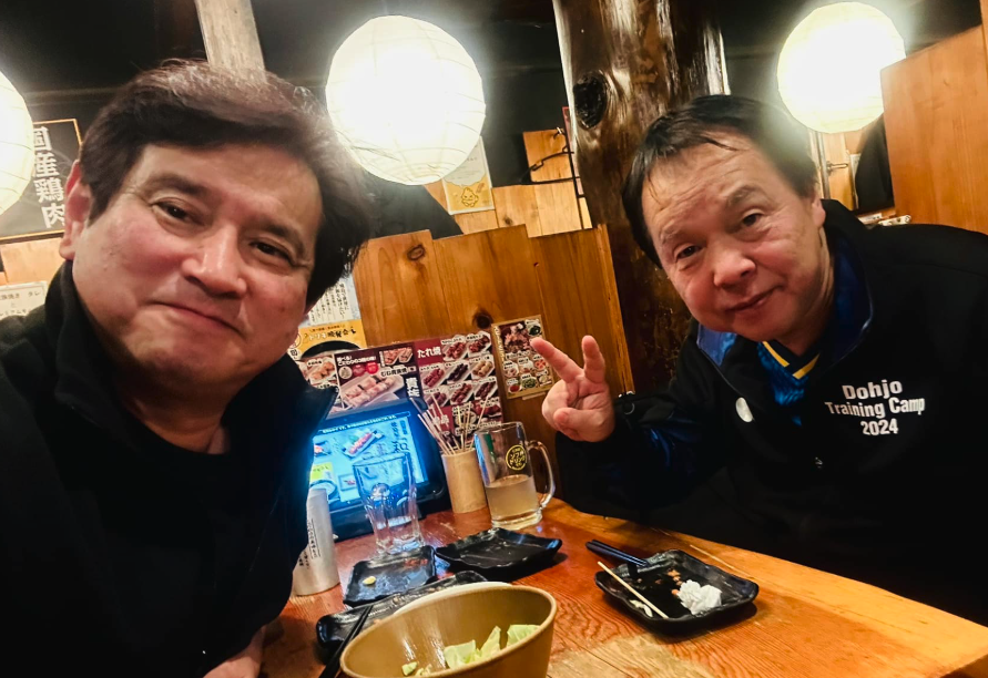 ブラジルのマルコス山田さんと阿佐ヶ谷駅の近くお店で食事