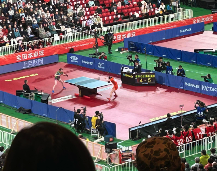 全日本卓球選手権大会6日目最終日  準決勝と決勝。優勝した早田ひな選手松島輝空選手には、全日本の魔物は近づけませんでした