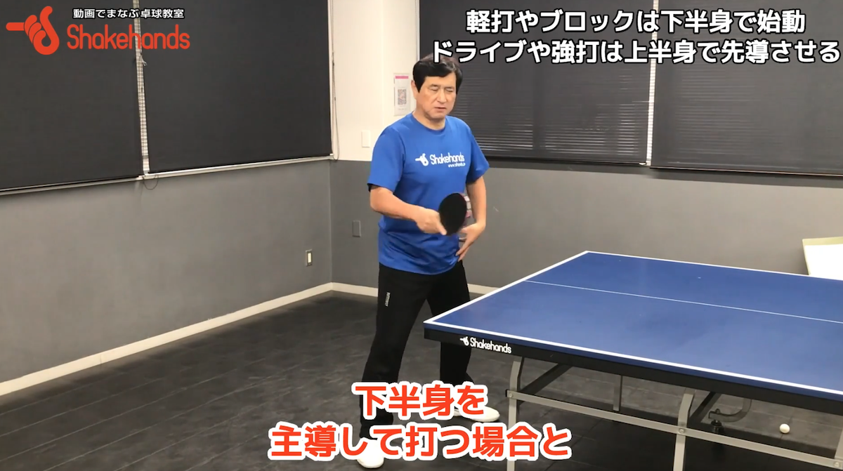 フォアドライブ下半身が大事と言うけど・・・自分が何をしたいかで上半身主導と下半身主導の打ち方が決まるby平岡義博